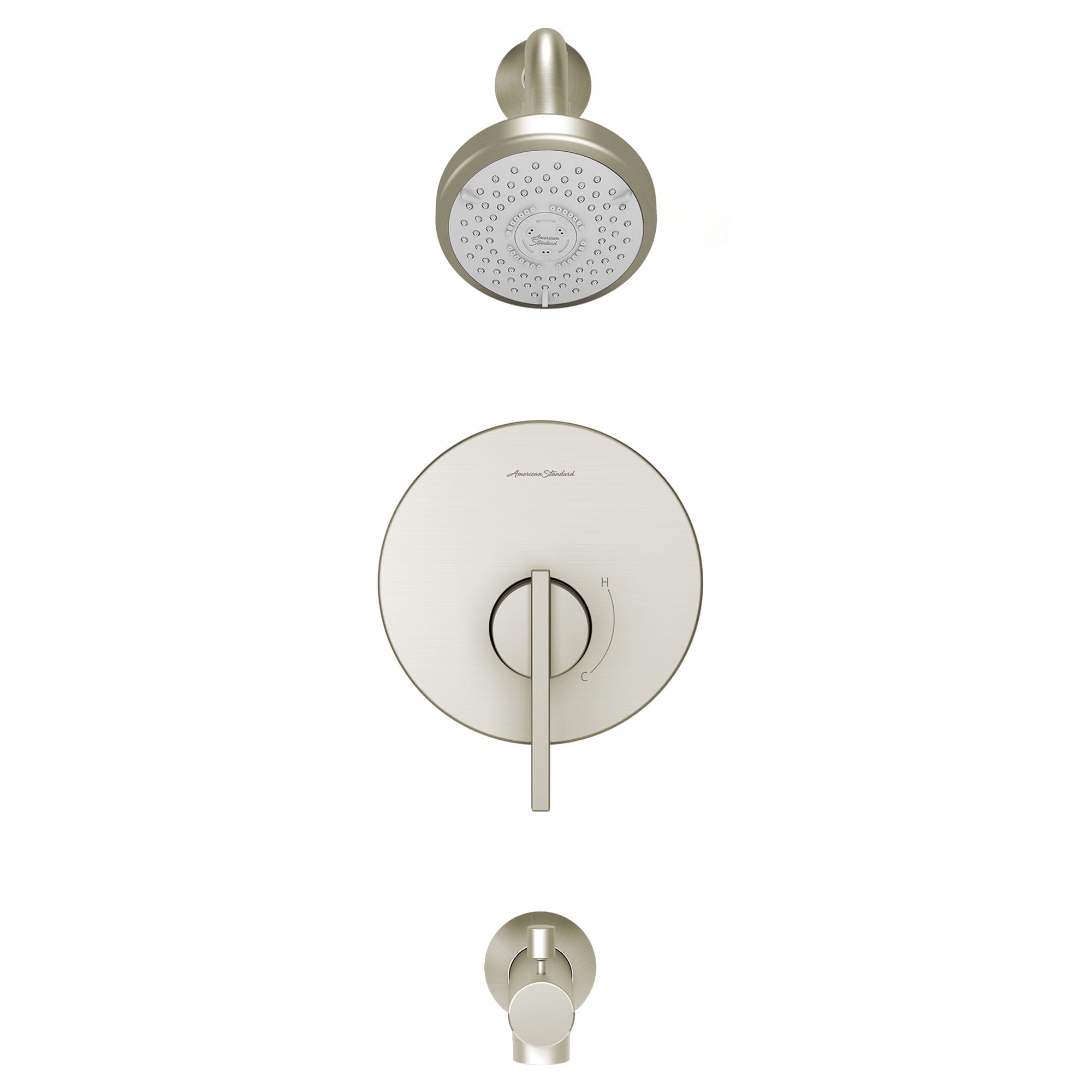 Berwick® 1.75 gpm/6.6 L/min Tub and Shower Trim Kit With 3-Function Showerhead, Double Ceramic Pressure Balance Cartridge and Lever Handle